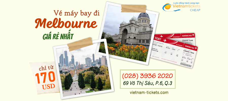 Đi Melbourne giá rẻ chỉ từ 170 USD với vé máy bay tại vietnam tickets 