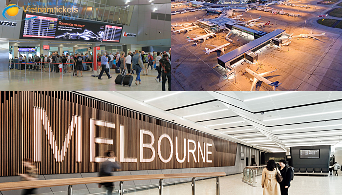 vé máy bay đi Úc hạ cánh sân bay Melboune  vé170 USD giá siêu rẻ cùng vietnam tickets 