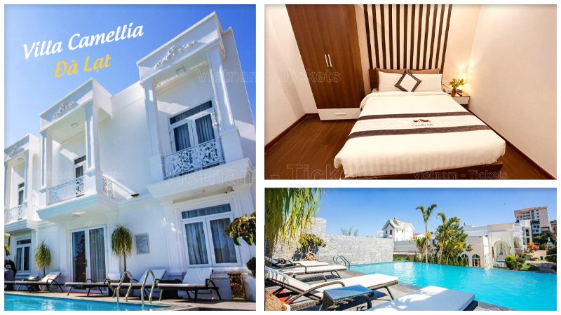 Villa Camellia - giá tốt, khuôn viên rộng rãi, có hồ bơi tại Đà Lạt | Vé máy bay Cà Mau Đà Lạt