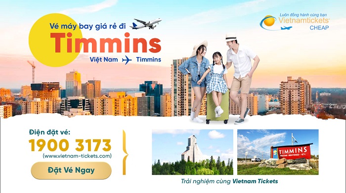 Đặt vé máy bay đi Timmins giá rẻ tại Vietnam Tickets