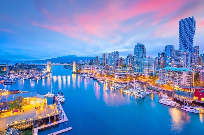 Thành phố Vancouver thuộc bang British Columbia, Canada
