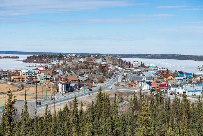 Thành phố Yellowknife thuộc Lãnh thổ Tây Bắc, Canada