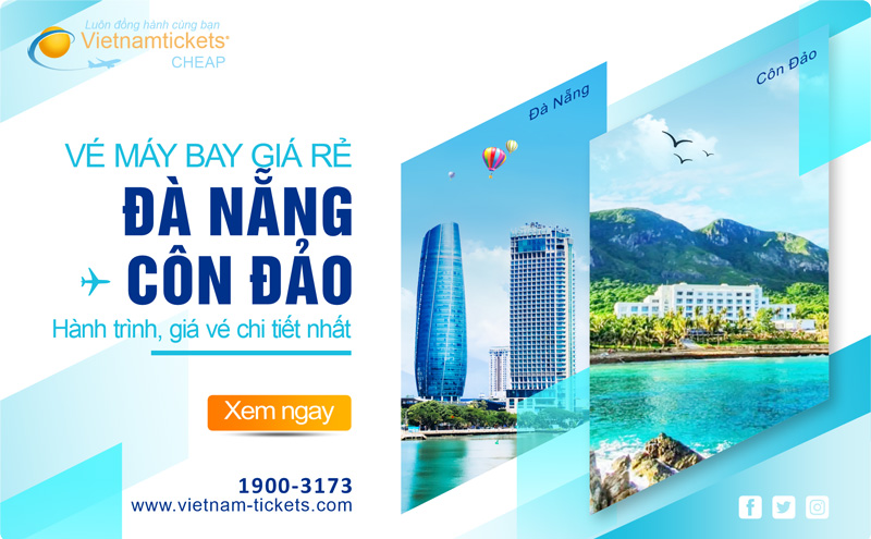 Lịch trình, giá vé mới nhất | Vé máy bay Đà Nẵng Côn Đảo