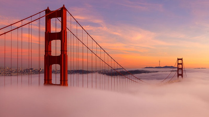  Cầu Cổng Vàng là điểm đến hàng đầu của mọi người khi đến du lịch San Francisco.