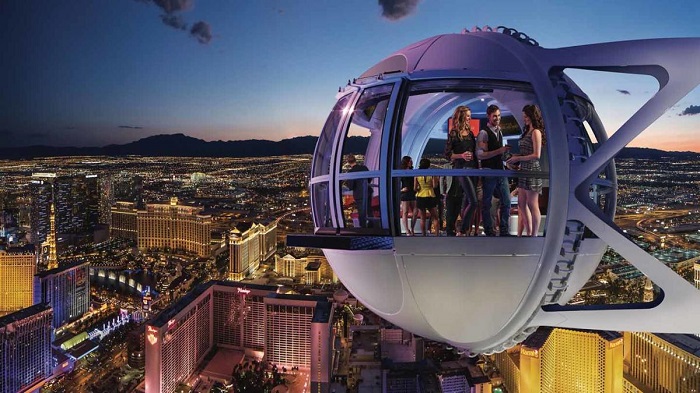 High Roller là đu quay cao nhất thế giới tọa lạc tại thành phố Las Vegas