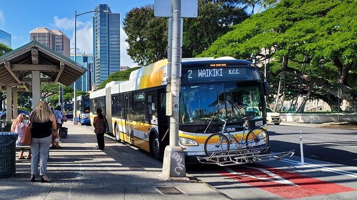 Xe bus là một trong những phương tiện di chuyển phổ biến tại Hawaii