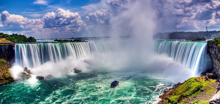 Thác Niagara được xem là biên giới tự nhiên giữa Hoa Kỳ và Canada.