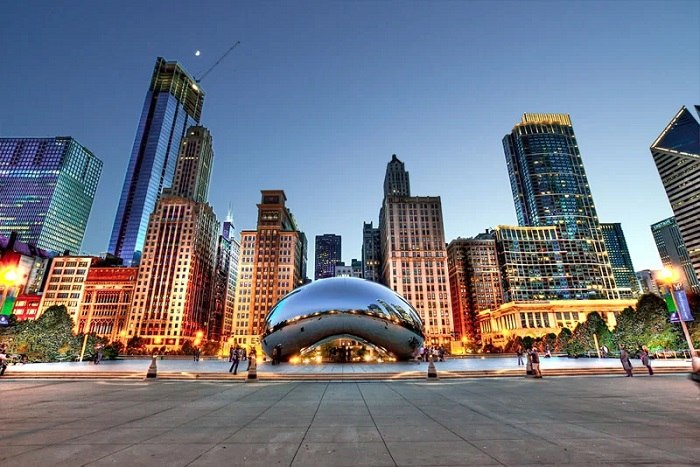 Thành phố Chicago là điểm đến nổi bật của Mỹ