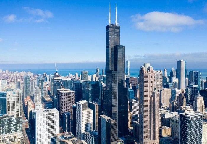 Thành phố Chicago nổi tiếng với những tòa nhà chọc trời cao nhất thế giới
