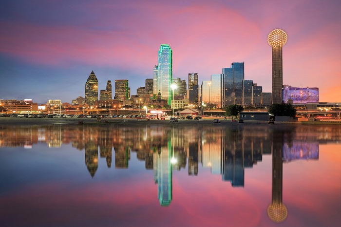 Thành phố Dallas với vẻ đẹp hiện đại và sôi động