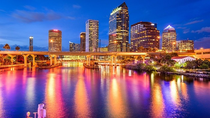 Thành phố Tampa thuộc phía Tây bang Florida, Hoa Kỳ