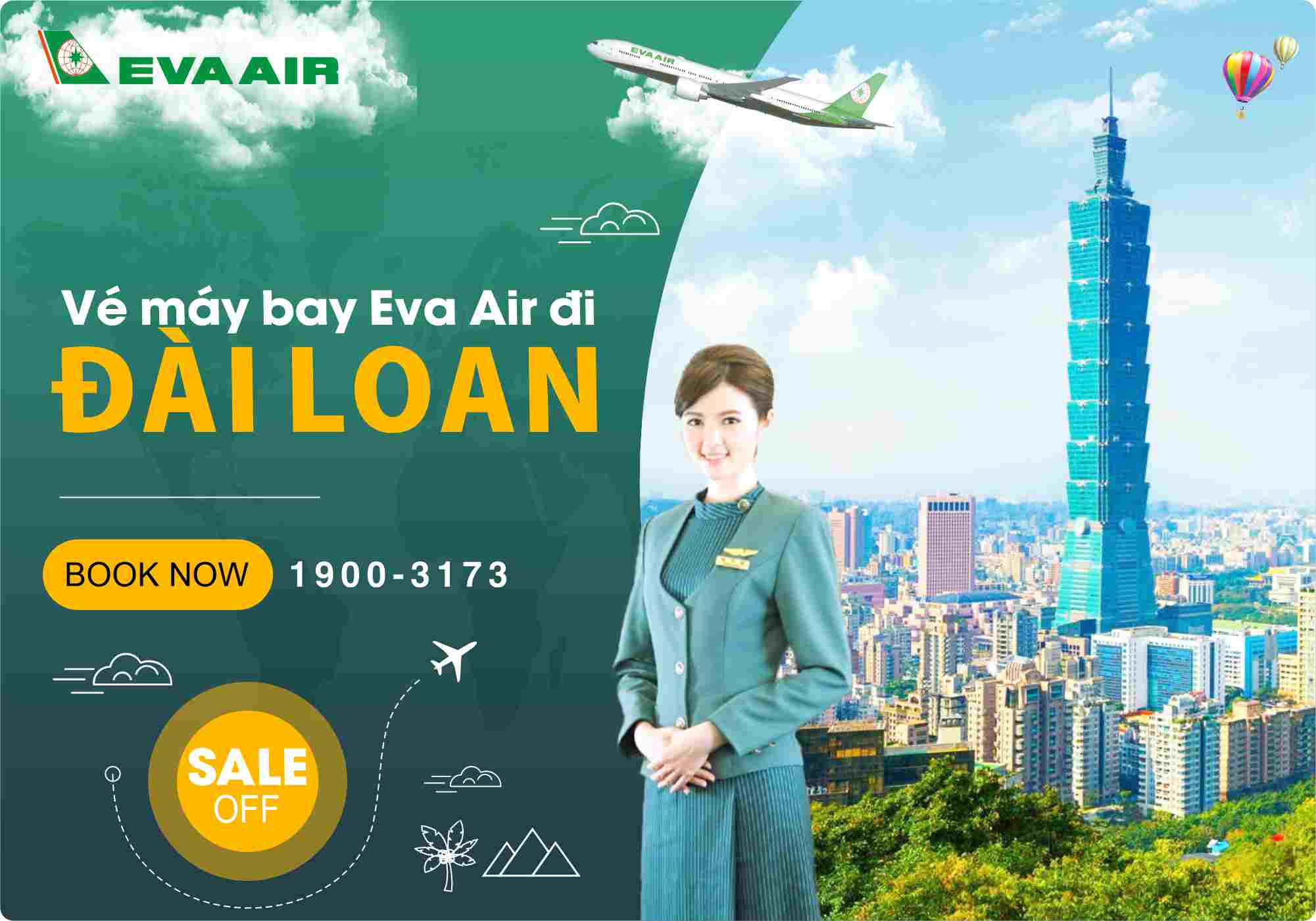 Thông tin giá vé máy bay đi Đài Loan ưu đãi mới nhất | Vé máy bay Eva Air
