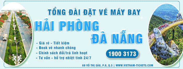 Vé máy bay giá rẻ từ Hải Phòng đi Đà Nẵng