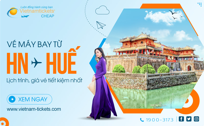 Lịch trình, giá vé ưu đãi mới nhất | Vé máy bay Hà Nội Huế