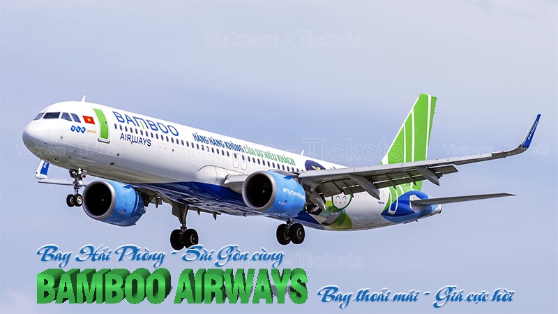 Đặt vé máy bay Hải Phòng Sài Gòn Bamboo Airways - Bay chất lượng, giá bình dân