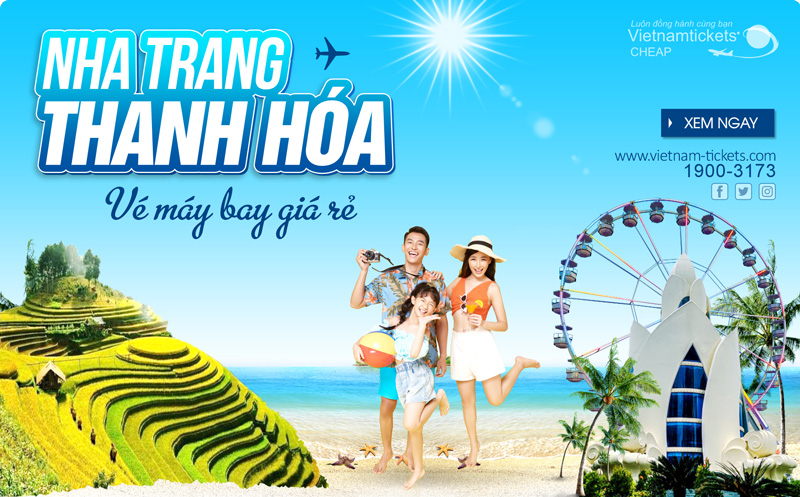 Đặt ngay vé máy bay Nha Trang Thanh Hóa - Deal siêu sốc, vui chơi bung nóc chỉ từ 199K