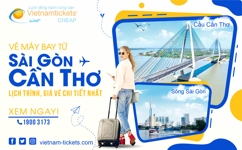 Lịch trình, giá vé mới nhất | Vé máy bay Sài Gòn Cần Thơ