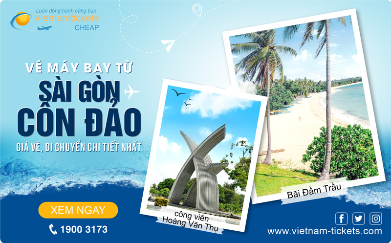 Lịch trình, giá vé mới nhất | Vé máy bay Sài Gòn Côn Đảo giá rẻ