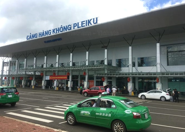 Điểm đón taxi tại sân bay Pleiku | Vé máy bay Sài Gòn Pleiku
