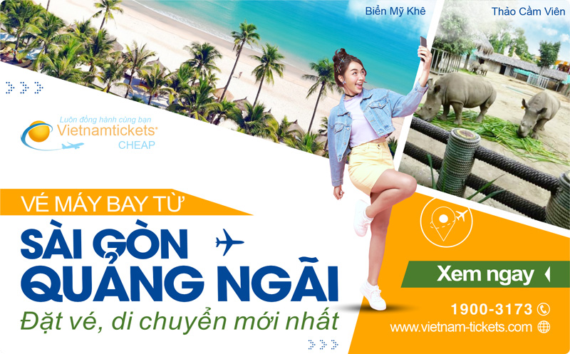 Lịch trình, giá vé máy bay mới nhất | Vé máy bay Sài Gòn Quảng Ngãi
