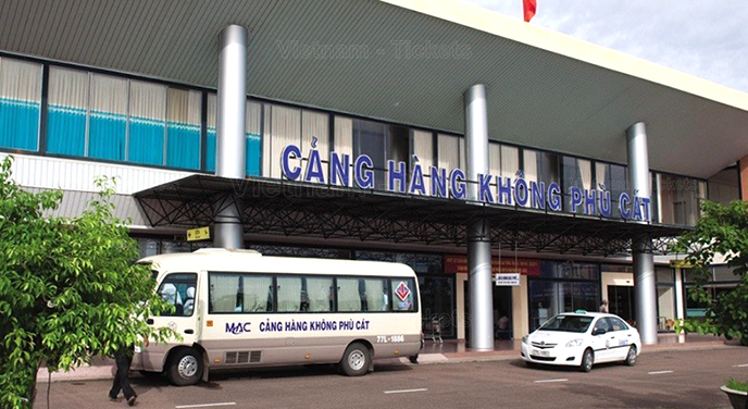 Điểm đón xe buýt tại sân bay Phù Cát | Vé máy bay Sài Gòn Quy Nhơn