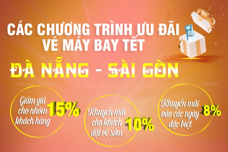 Các chương trình khuyến mãi vé máy bay Tết Đà Nẵng Sài Gòn