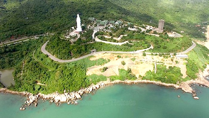 Vẻ đẹp của bán đảo Sơn Trà - từ góc nhìn trên không | Vé máy bay TpHCM Đà Nẵng