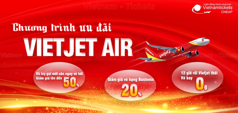 Các khuyến mãi vé máy bay Vietjet Sài Gòn Hà Nội "siêu hấp dẫn"