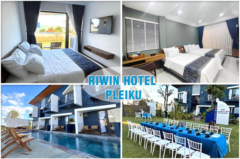 Riwin Hotel Pleiku - giá tốt, có hồ bơi, view sân vườn | Vé máy bay Vinh Pleiku