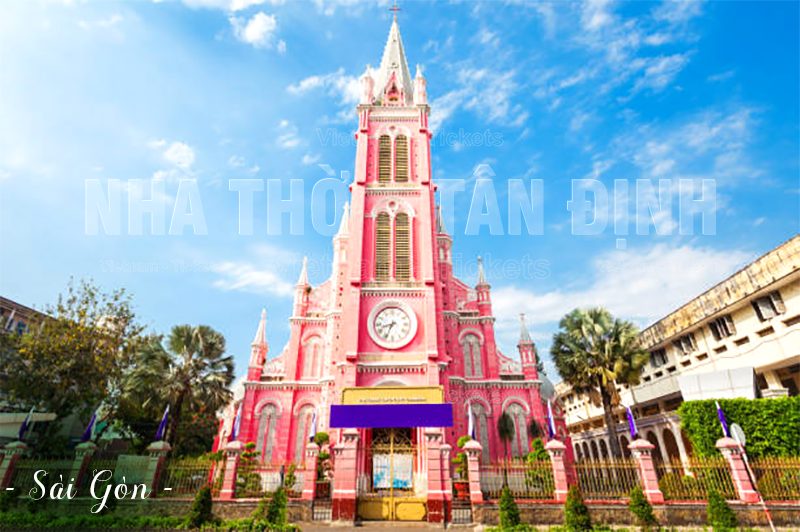 Nhà thờ Tân Định - công trình kiến trúc độc đáo gắn liền với mảnh đất Sài Thành | Vé máy bay Vinh Sài Gòn giá rẻ