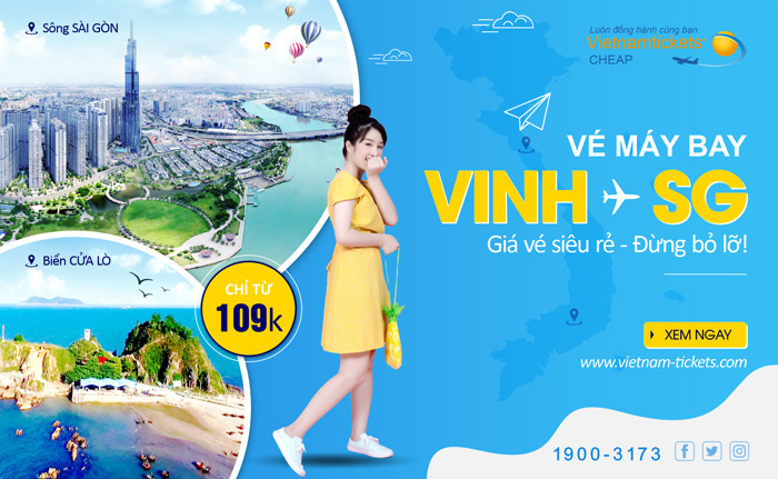 Vé máy bay Vinh Sài Gòn giá rẻ giúp bạn tối ưu khoản chi phí "Cứng" cho hành trình của mình