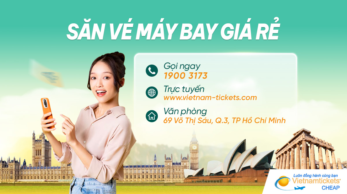 Hướng dẫn mua vé máy bay giá rẻ tại Vietnam Tickets