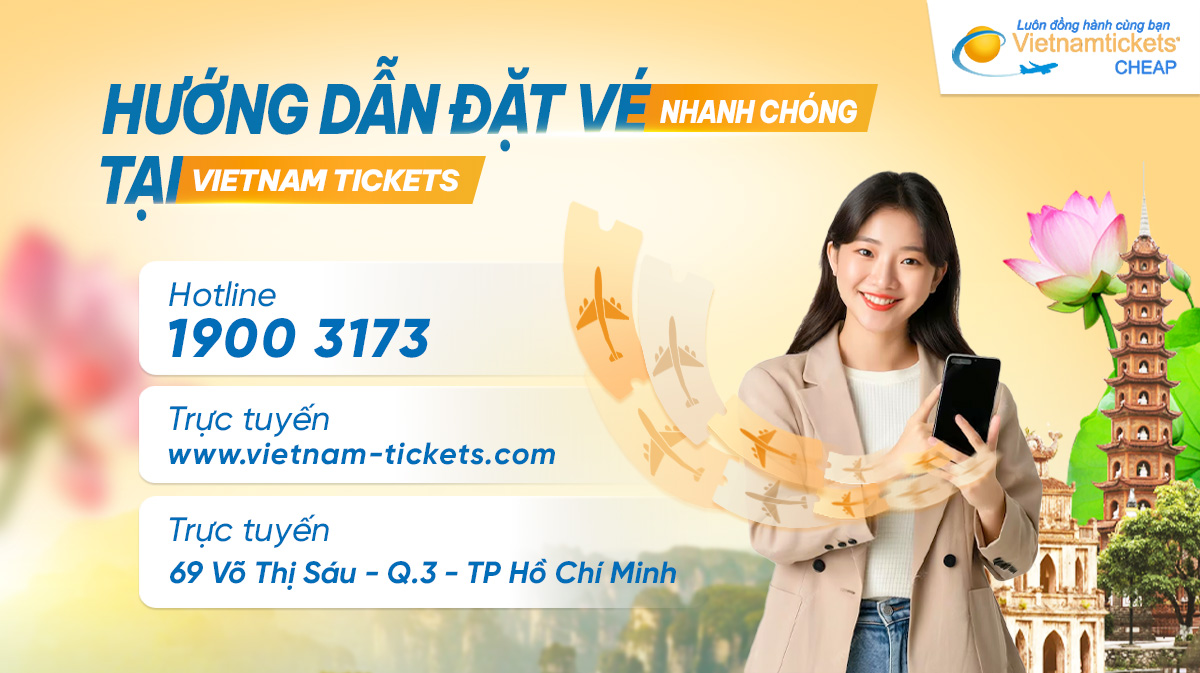 Book vé máy bay giá rẻ tại Vietnam Tickets