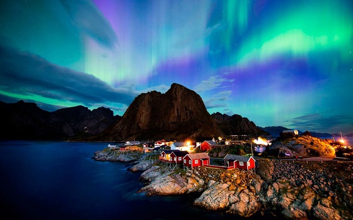 Vẻ đẹp cực quang ấn tượng và độc đáo của Na Uy