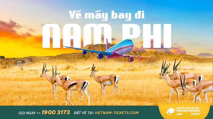 Đặt vé máy bay đi Nam Phi giá rẻ tại Vietnam Tickets