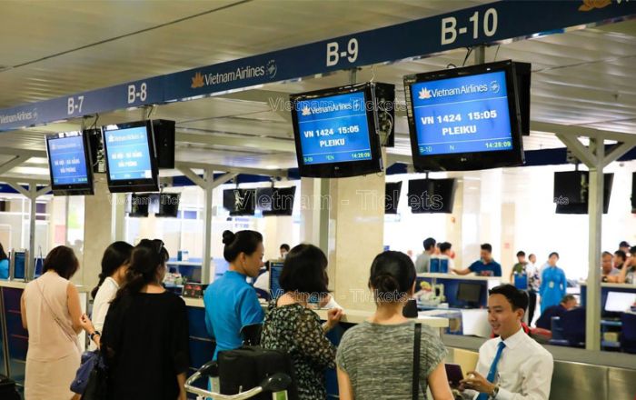 Bạn nên đến check - in sớm tại sân bay Nội Bài khoảng 3 tiếng